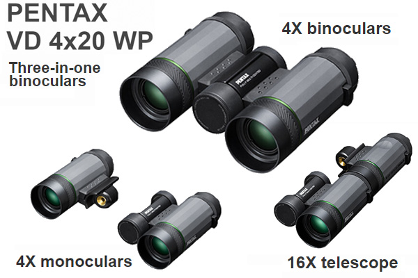 VD 4x20 WP 3-in-1 Binocular