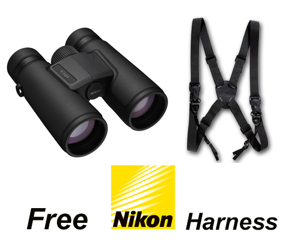 Nikon 10x42 Monarch M5 Binoculars #16768 + Nikon Binocular Harness. Nikon Canada Lifetime warranty.