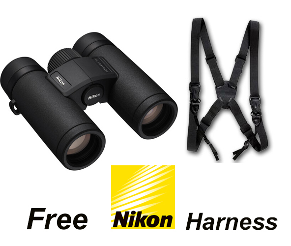 Nikon 8x30 Monarch M7 Binoculars #16763 + Nikon Binocular Harness. Nikon Canada Lifetime warranty.