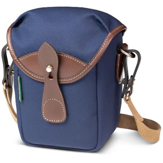 Billingham 72 Camera Bag (Navy Canvas - Chocolate Leather 1.4L)