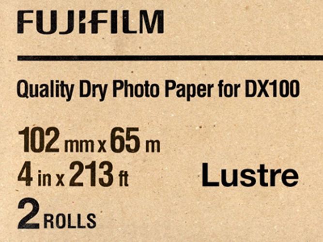4x213 DX100 Inkjet Paper Lustre (2 Rolls)