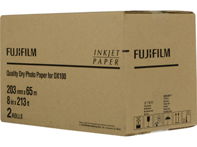 8x213 DX100 Inkjet Paper Glossy (2 Rolls)