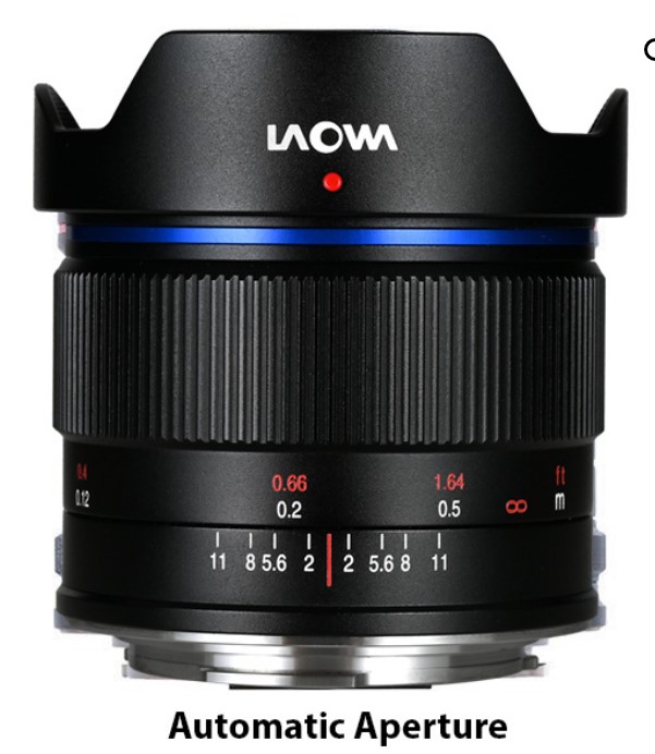 7.5mm f2  Auto Aperture Lens Micro 4/3 Black 