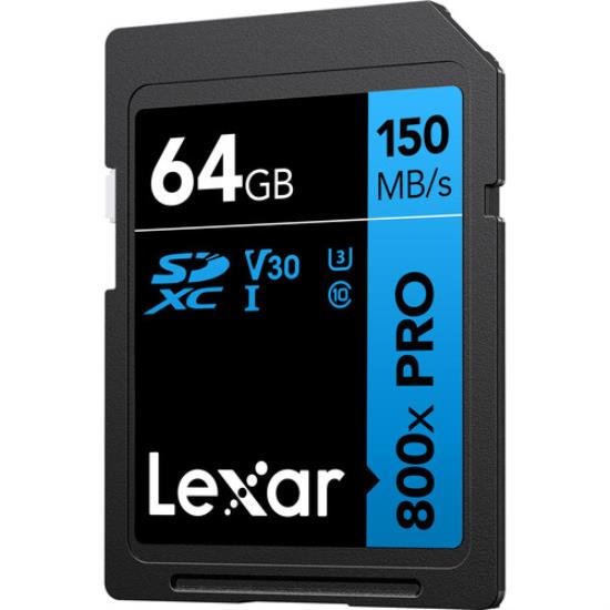 64GB High-Performance 800x PRO UHS-I SDXC Memory Card (BLUE)
