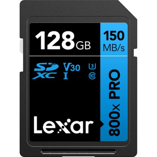 128GB High-Performance 800x PRO UHS-I SDXC Memory Card (BLUE)