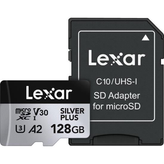 128GB Professional SILVER PLUS UHS-I microSDXC Memory Card 