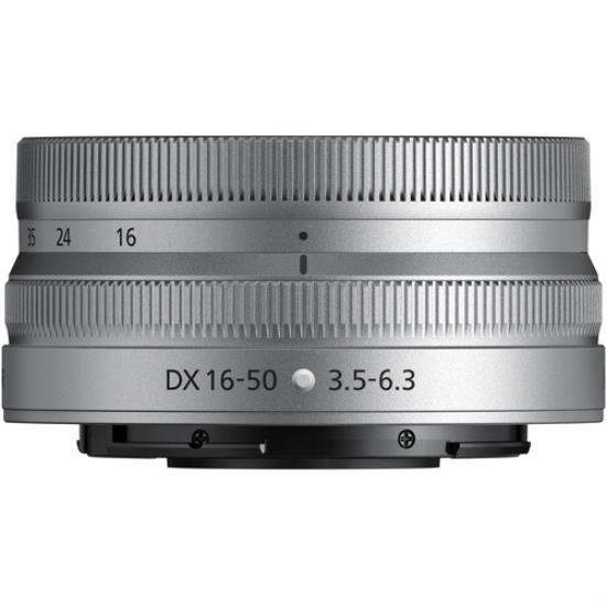 NIKKOR Z 16-50mm  f3.5-6.3 VR DX Lens Silver
