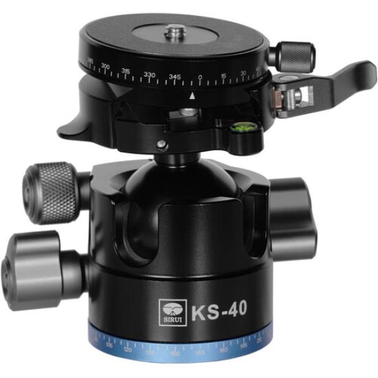 KS-40 Low Gravity QR Ball Head with Panning Arca-Type Plate
