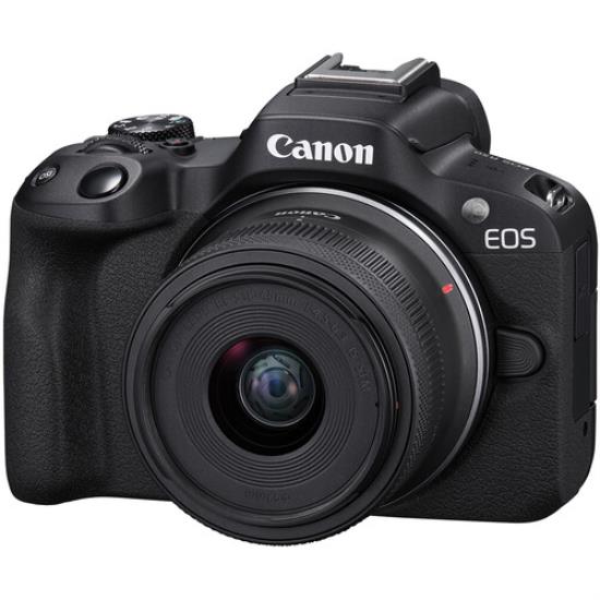 EOS R50 Mirrorless Camera with 18-45mm Lens (Black)