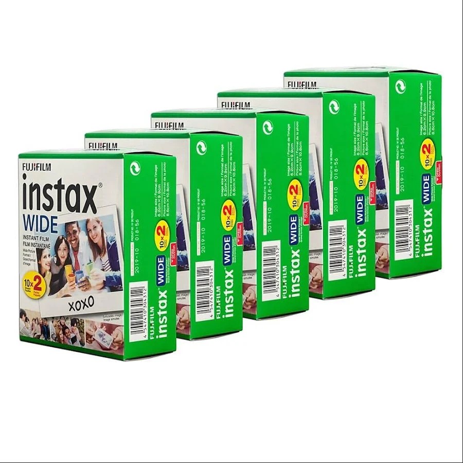Instax Wide Film  - 2 pack (5 boxes - 100 Prints total)
