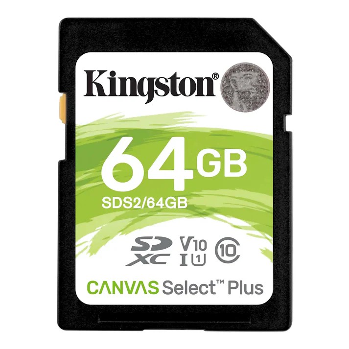 Kingston 64GB SDHC Memory Card - Canvas Select Plus