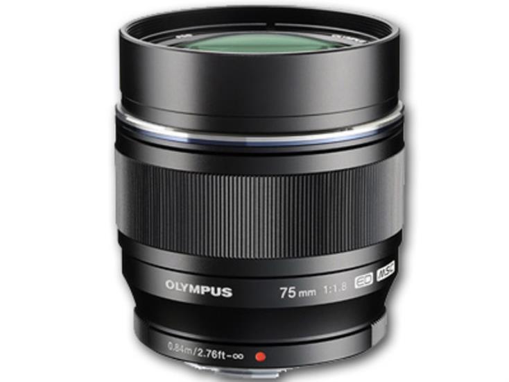 OM 75mm F1.8 M. Zuiko Lens Black