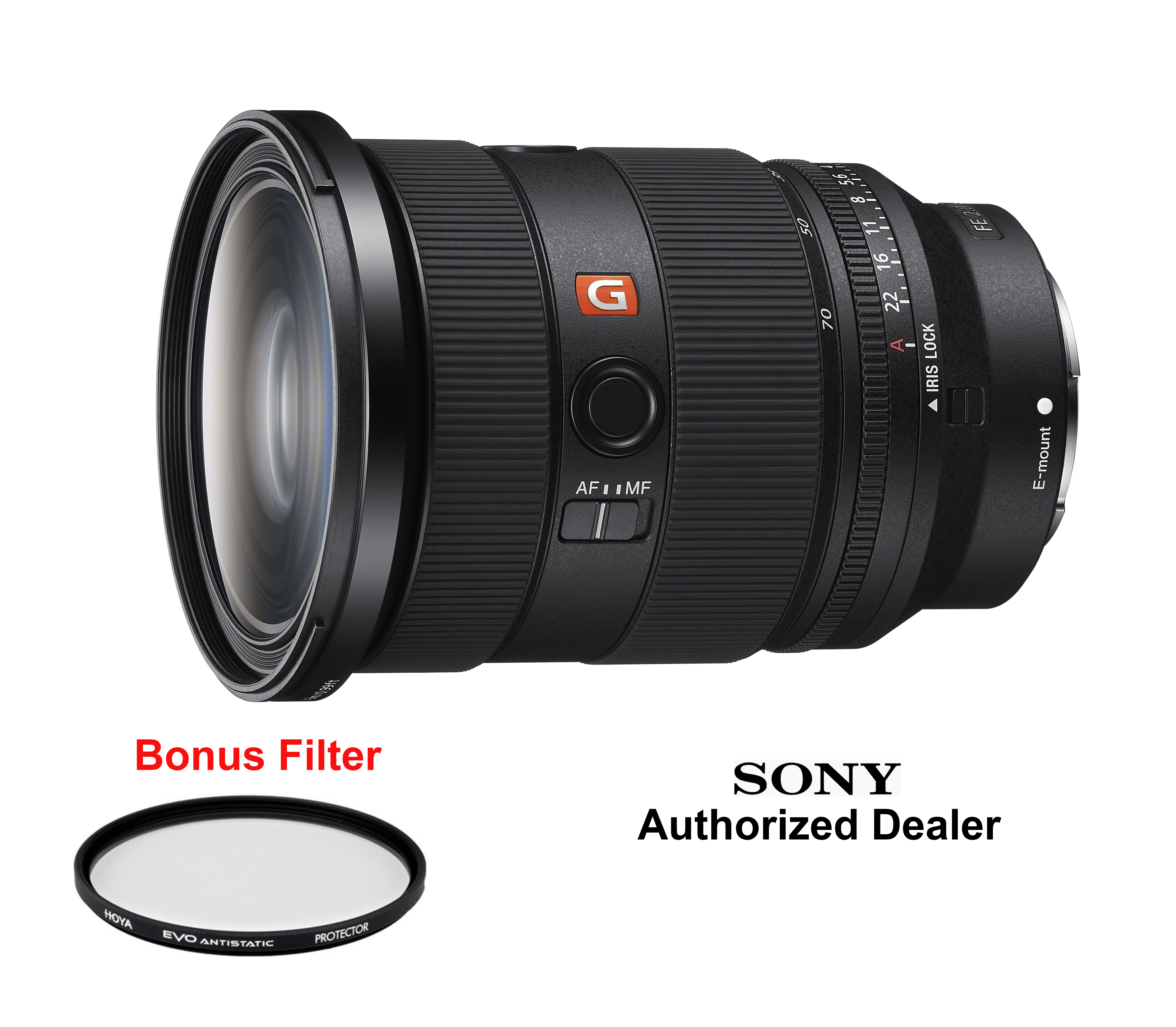 Sony 24-70mm f2.8 FE GM II Lens with 82mm Protector Filter Authorized Sony Dealer