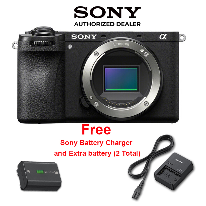 Sony Alpha a6700 Body BONUS: Sony BC-QZ1 Charger and NP-FZ100 Battery. SONY Canada Authorized