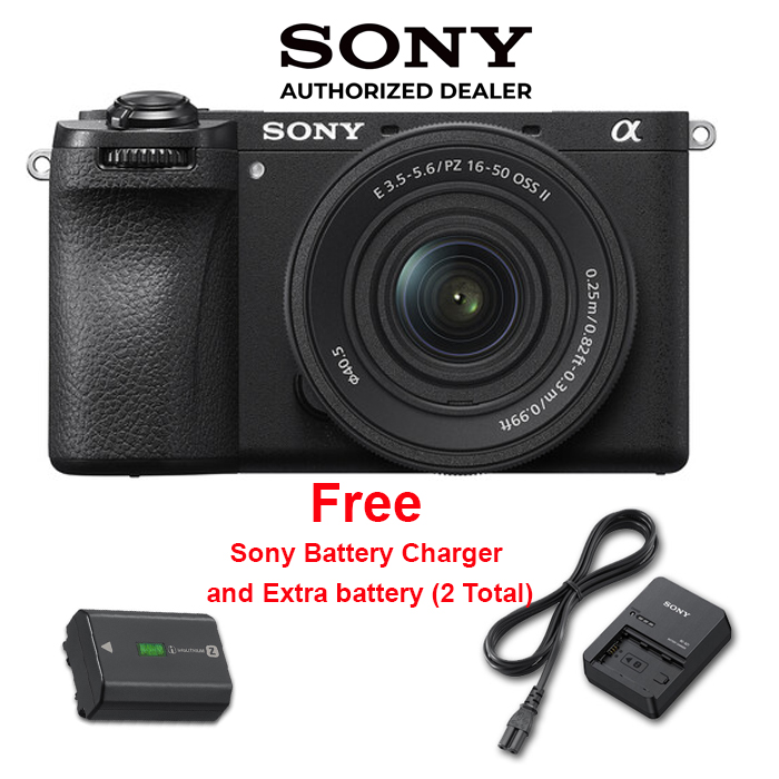Sony Alpha a6700 with 16-50mm II BONUS Sony BC-QZ1 Charger +NP-FZ100 Battery. SONY Canada Authorized