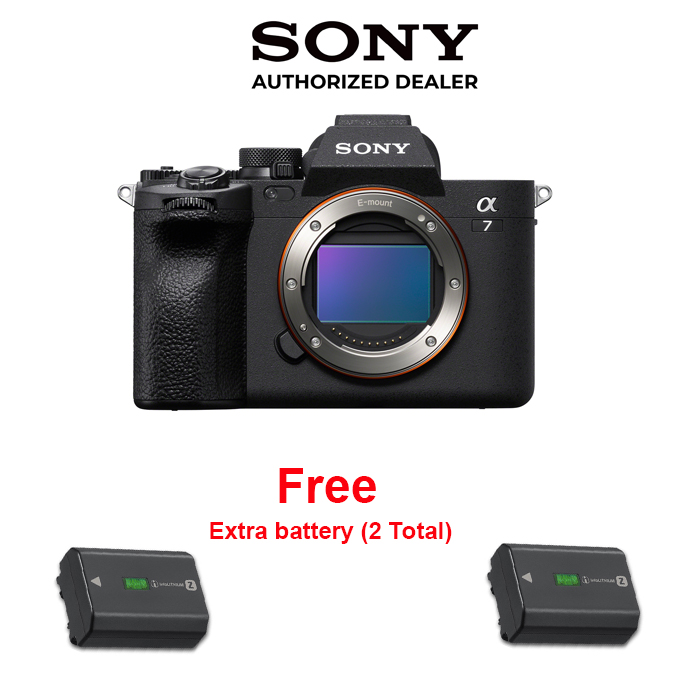 Sony a7IV Camera Body BONUS extra genuine NPFZ100 Battery