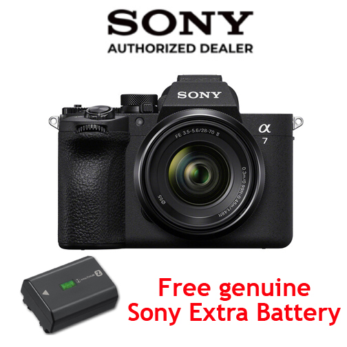 Sony Alpha a7V with 28-70mm II Lens and BONUS Extra NP-FZ100 Battery. SONY Canada Authorized