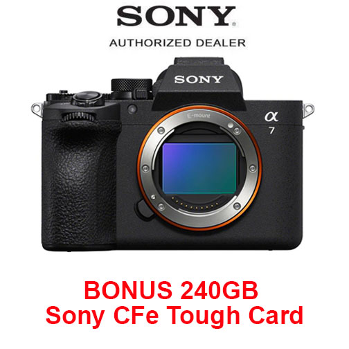 Sony Alpha a7V Body with BONUS Sony 240GB CFe Tough Card. SONY Canada Authorized.