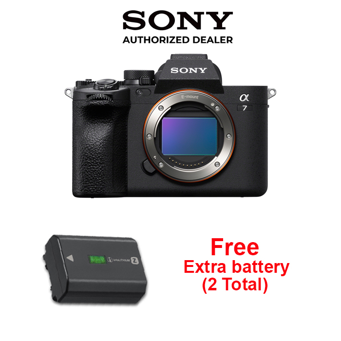 Sony a7IV Camera Body BONUS extra genuine NPFZ100. Sony Canada Authorized.