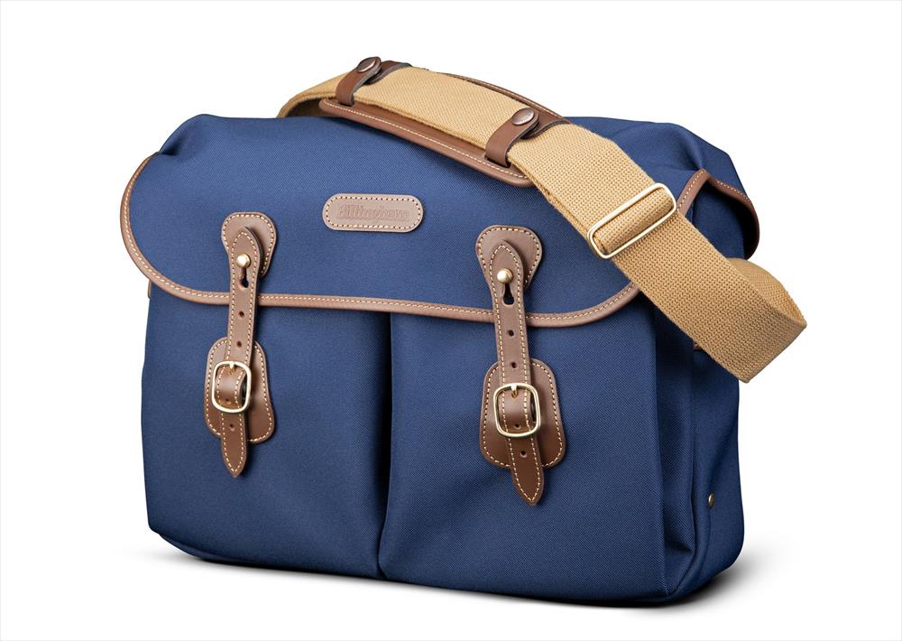 Icon Messenger Bag Navy Fibrenyte_Chocolate Leather 