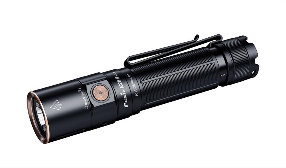 E28R V2.0 Rechargeable EDC Flashlight Black