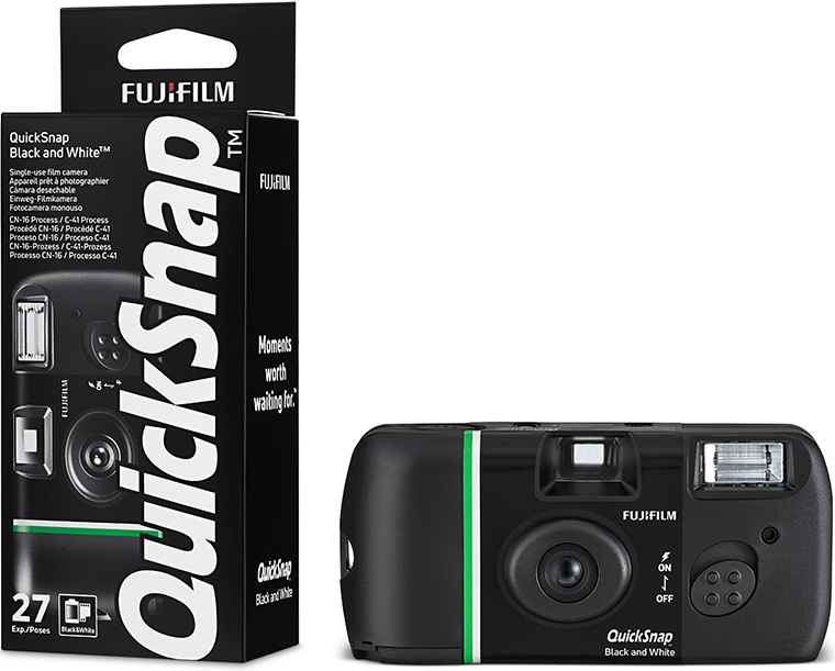 QuickSnap Black and White Single Use Camera