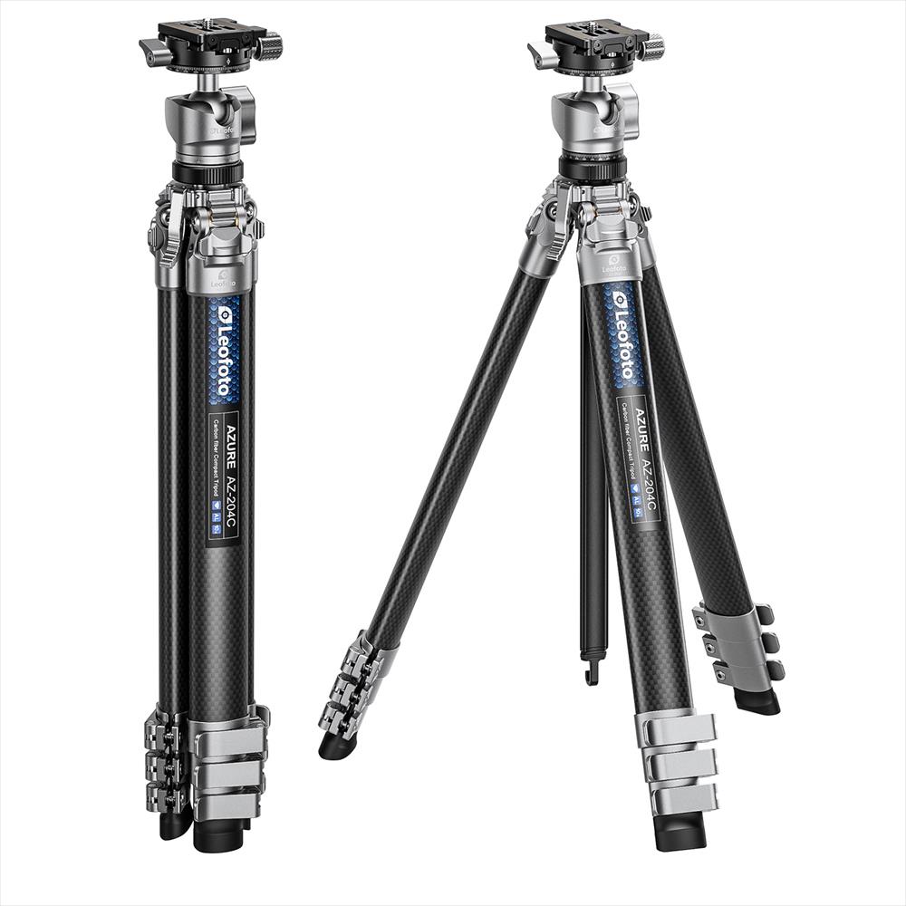 AZ-204C+LH-25R AZURE SERIES Ultra-Compact Tripod Carbon Fibre