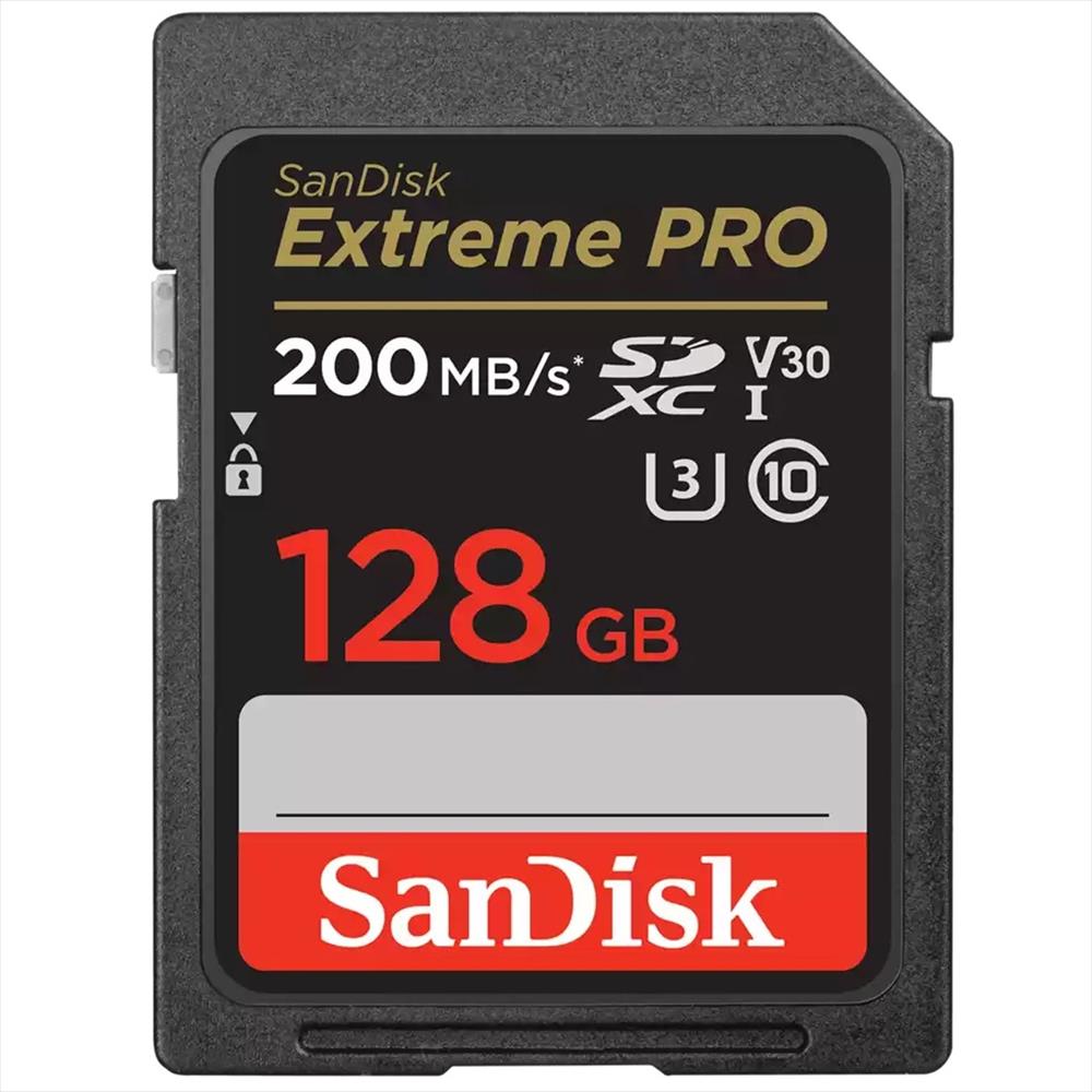 128GB Extreme PRO SDXC 200MBS UHS-1 card