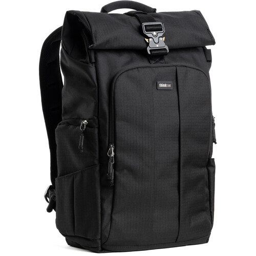 FocusPoint Rolltop Camera Backpack (Asphalt Black 30 L)